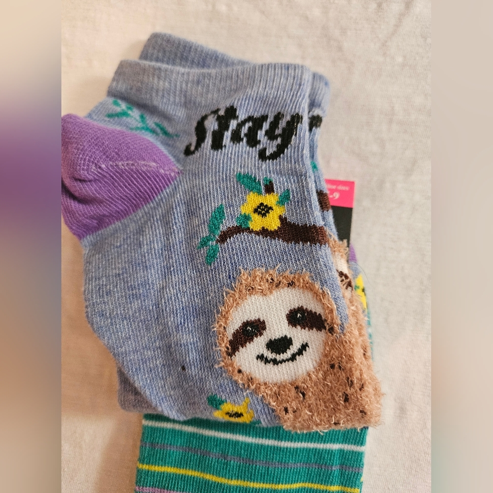 Cute Sloth Patterned Socks